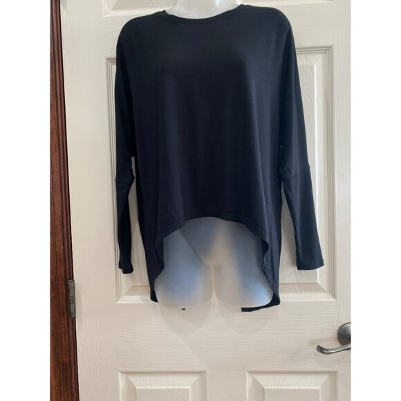 New Matilda Jane Womens Black Hi-Low Back-Slit Long-Sleeve Top S - Picture 10 of 11